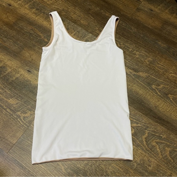 Spanx Assets Reversible 4 Way Tank Top White/Tan Women’s Large Shapewear - Picture 5 of 9